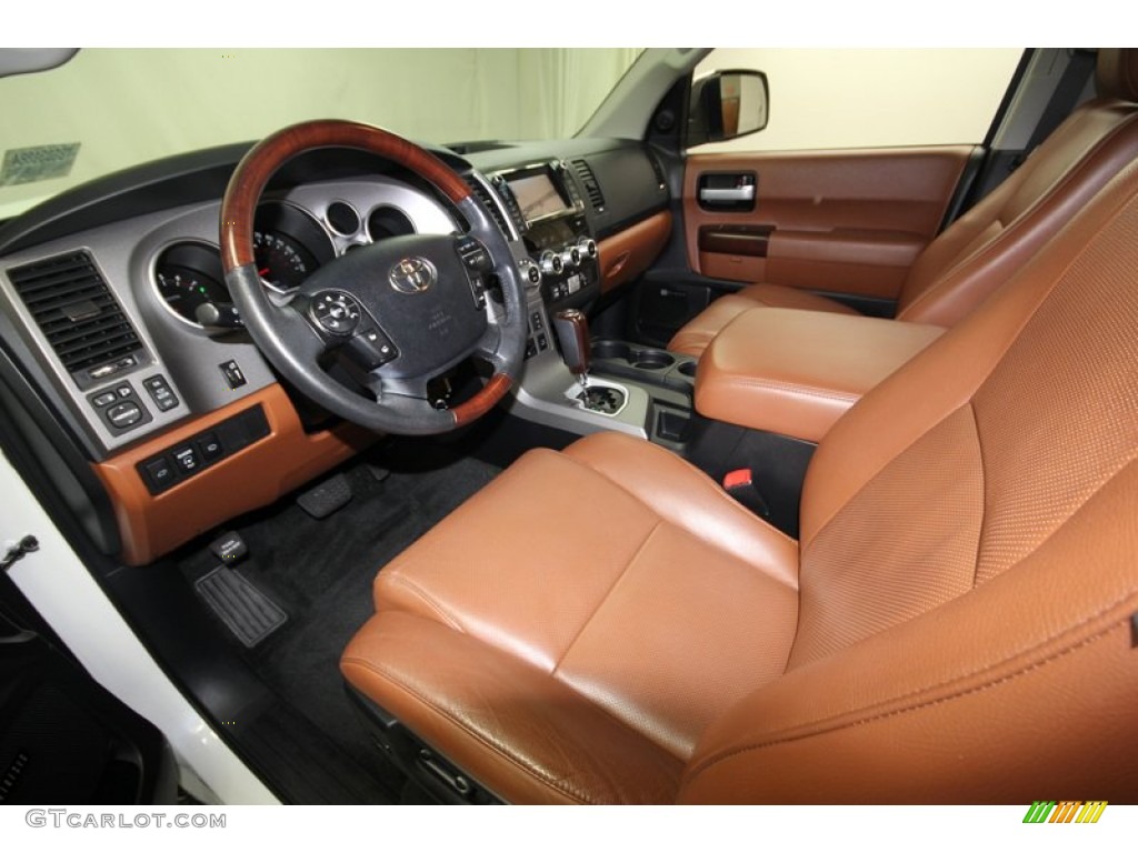 Red Rock Interior 2011 Toyota Sequoia Platinum 4WD Photo #76911598