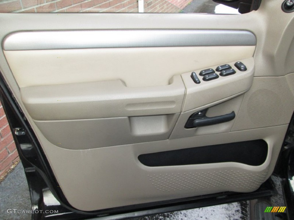 2003 Ford Explorer XLT AWD Medium Parchment Beige Door Panel Photo #76912430