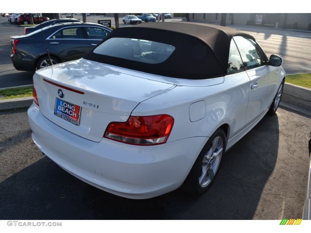 2013 1 Series 128i Convertible - Alpine White / Black photo #4