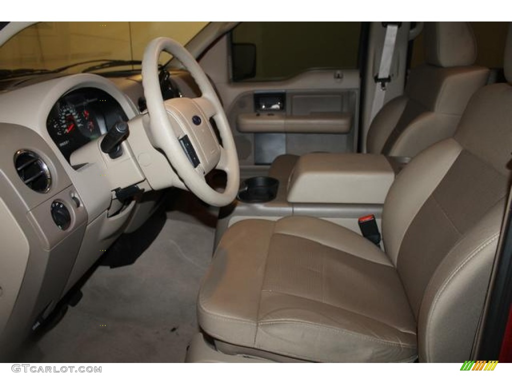 Tan Interior 2008 Ford F150 XLT SuperCrew 4x4 Photo #76912587