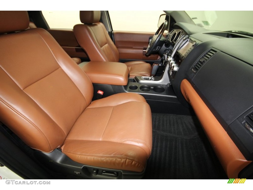 Red Rock Interior 2011 Toyota Sequoia Platinum 4WD Photo #76912665