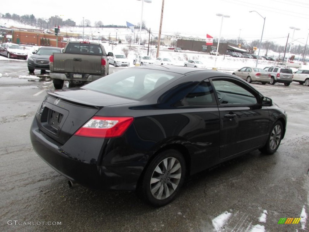 2010 Civic EX Coupe - Crystal Black Pearl / Black photo #5
