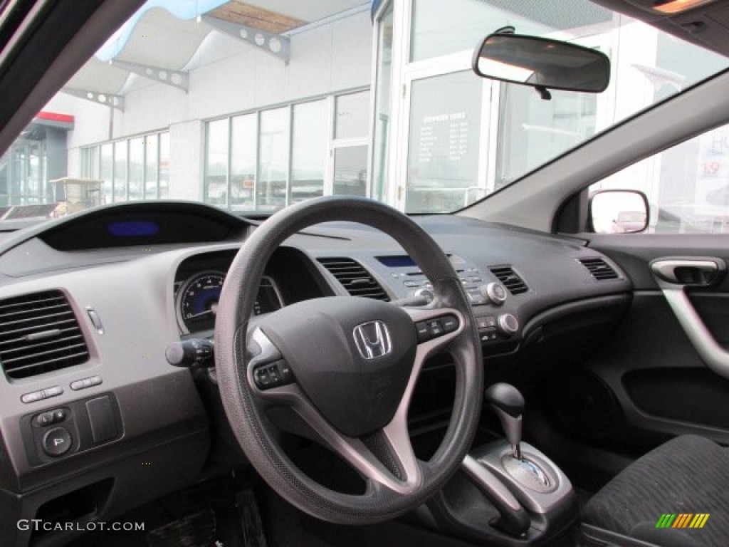 2010 Civic EX Coupe - Crystal Black Pearl / Black photo #12