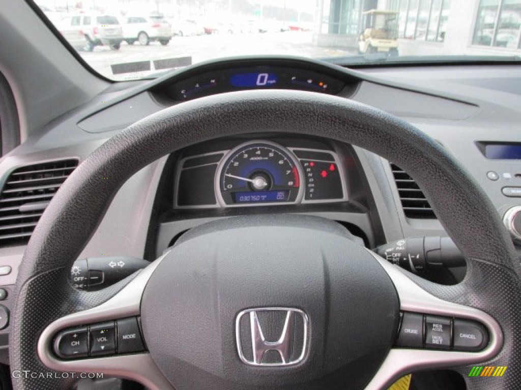 2010 Civic EX Coupe - Crystal Black Pearl / Black photo #16