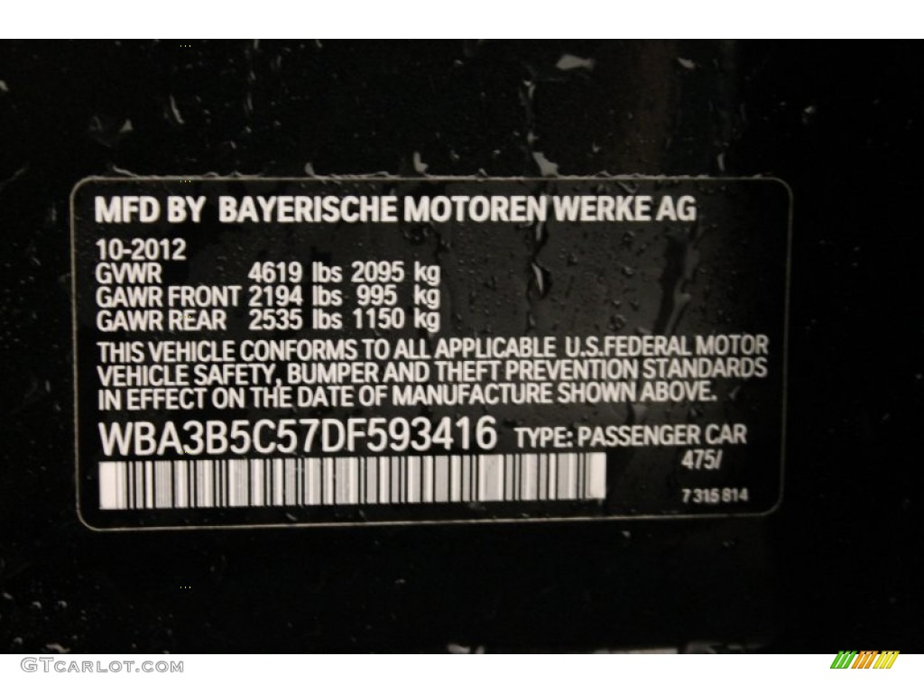 2013 3 Series 328i xDrive Sedan - Jet Black / Black photo #16