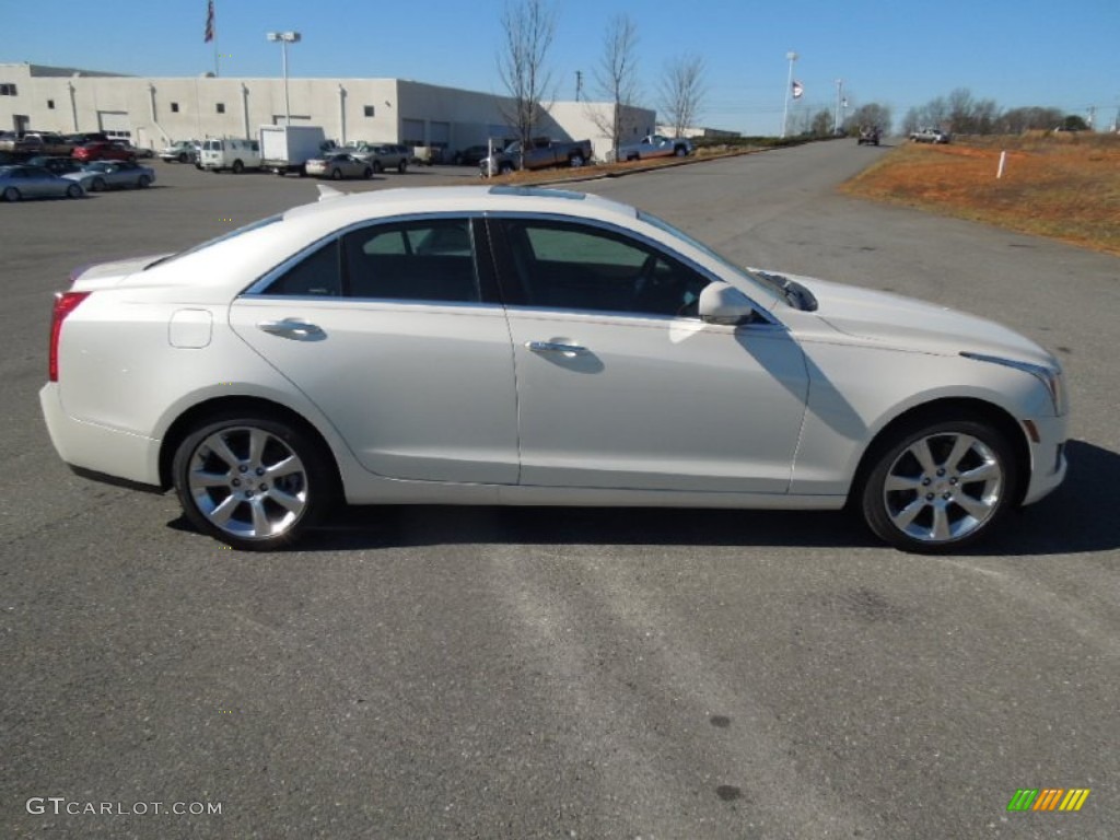 White Diamond Tricoat 2013 Cadillac ATS 3.6L Luxury Exterior Photo #76913898