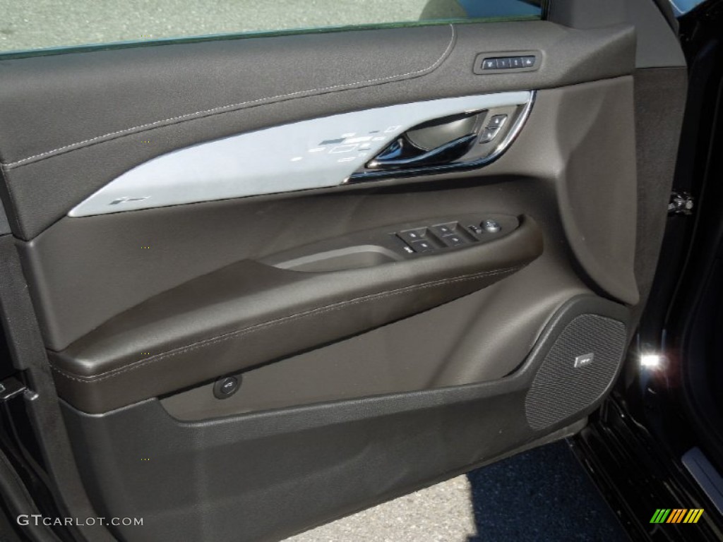 2013 Cadillac ATS 3.6L Luxury Jet Black/Jet Black Accents Door Panel Photo #76914564