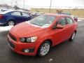 2013 Inferno Orange Metallic Chevrolet Sonic LT Sedan  photo #4