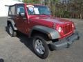 2011 Deep Cherry Red Crystal Pearl Jeep Wrangler Sport S 4x4  photo #1