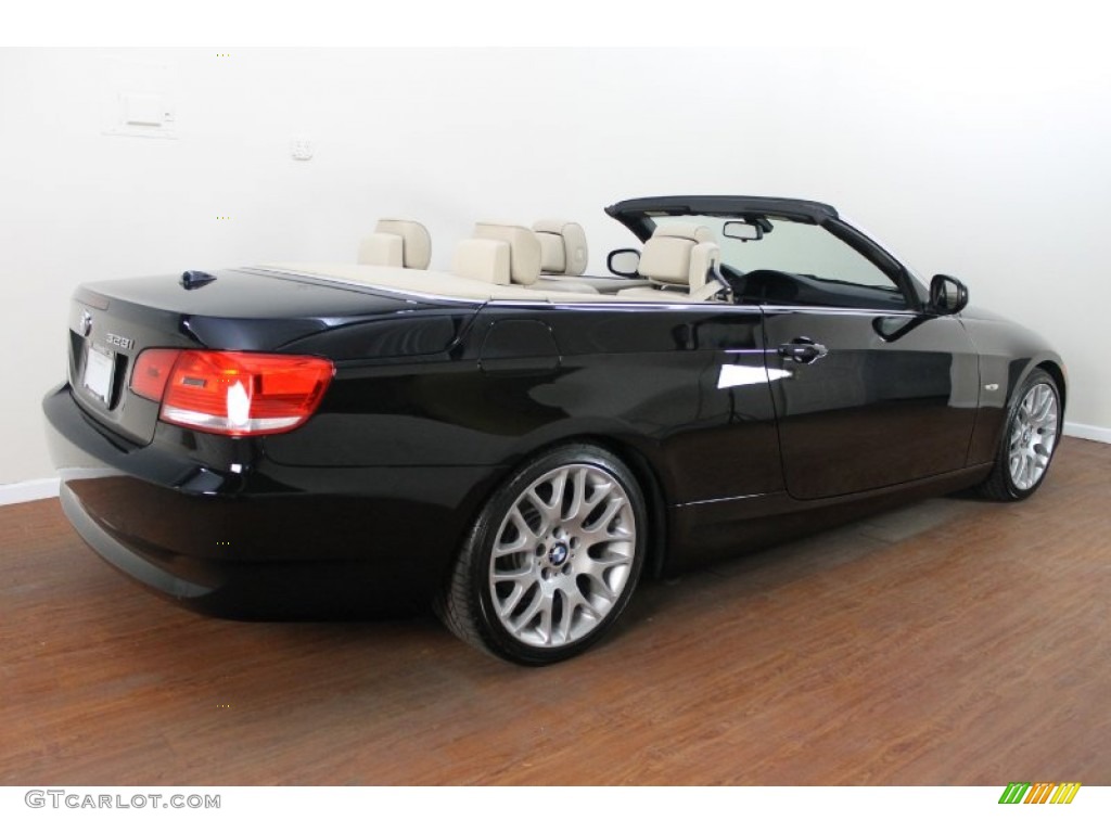 2010 3 Series 328i Convertible - Jet Black / Cream Beige photo #5