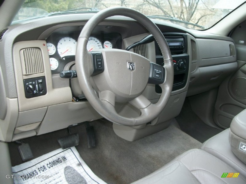 Taupe Interior 2005 Dodge Ram 1500 Sport Quad Cab Photo #76916388