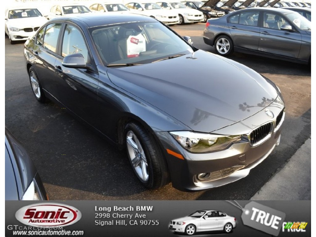 2013 3 Series 328i Sedan - Mineral Grey Metallic / Black photo #1