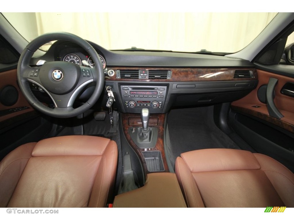 2007 BMW 3 Series 335i Sedan Terra/Black Dakota Leather Dashboard Photo #76917138