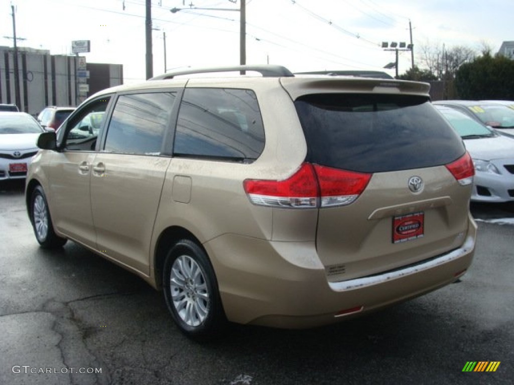 2011 Sienna XLE - Sandy Beach Metallic / Bisque photo #4