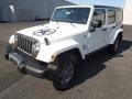 2013 Bright White Jeep Wrangler Unlimited Oscar Mike Freedom Edition 4x4  photo #2