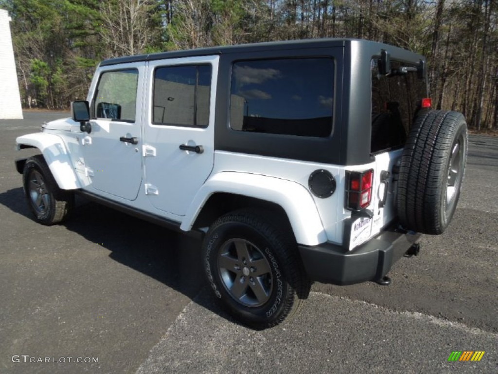 2013 Wrangler Unlimited Oscar Mike Freedom Edition 4x4 - Bright White / Freedom Edition Black/Silver photo #4