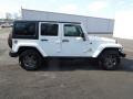 Bright White 2013 Jeep Wrangler Unlimited Oscar Mike Freedom Edition 4x4 Exterior