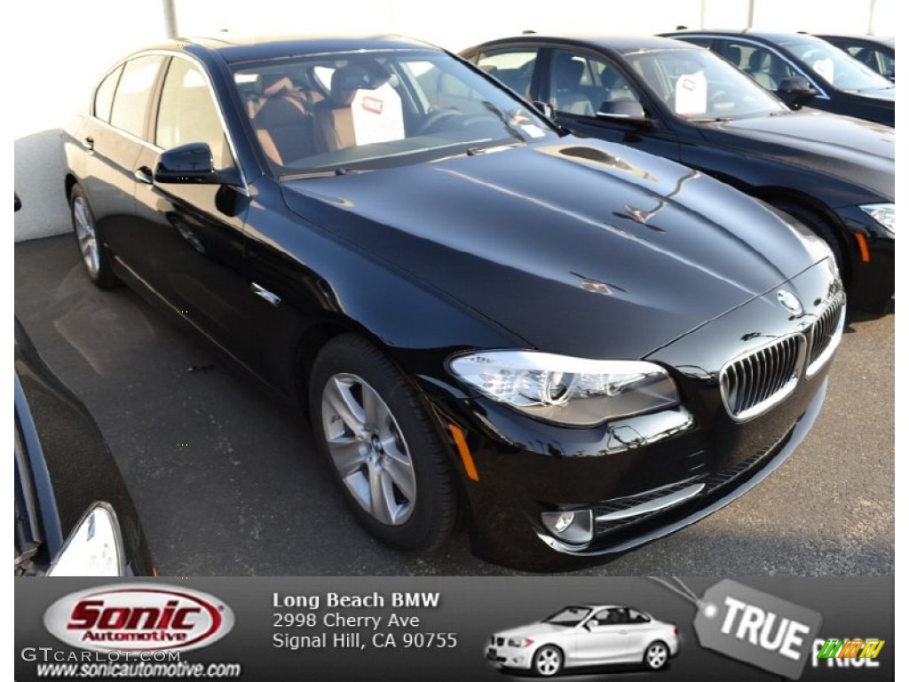 2013 5 Series 528i Sedan - Jet Black / Cinnamon Brown photo #1