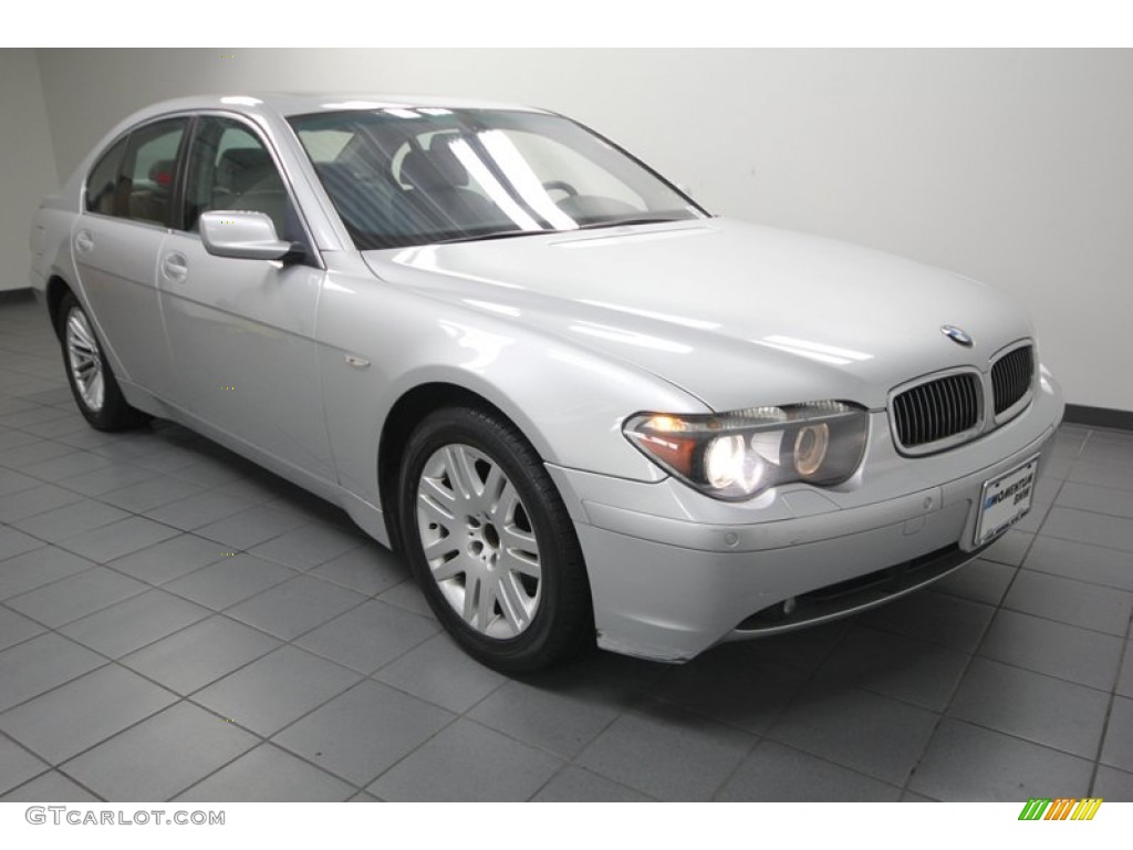 2005 7 Series 745i Sedan - Titanium Silver Metallic / Basalt Grey/Flannel Grey photo #1