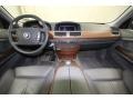 2005 BMW 7 Series Basalt Grey/Flannel Grey Interior Dashboard Photo