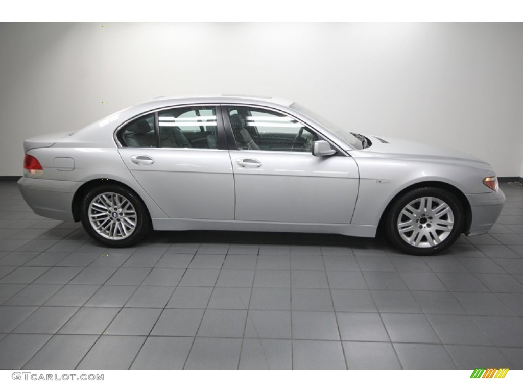 2005 7 Series 745i Sedan - Titanium Silver Metallic / Basalt Grey/Flannel Grey photo #8