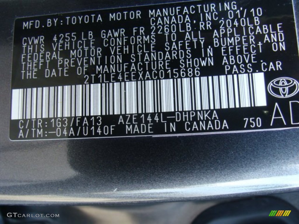 2010 Matrix S AWD - Magnetic Gray Metallic / Dark Charcoal photo #15
