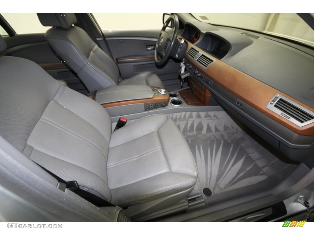 Basalt Grey/Flannel Grey Interior 2005 BMW 7 Series 745i Sedan Photo #76919301