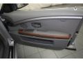 2005 BMW 7 Series Basalt Grey/Flannel Grey Interior Door Panel Photo