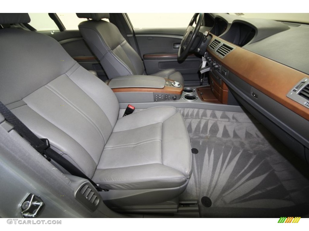 Basalt Grey/Flannel Grey Interior 2005 BMW 7 Series 745i Sedan Photo #76919357