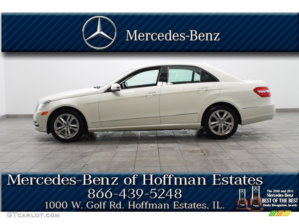 2011 E 350 4Matic Sedan - Arctic White / Black photo #2