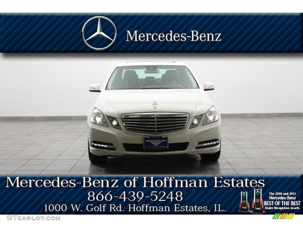 2011 E 350 4Matic Sedan - Arctic White / Black photo #3