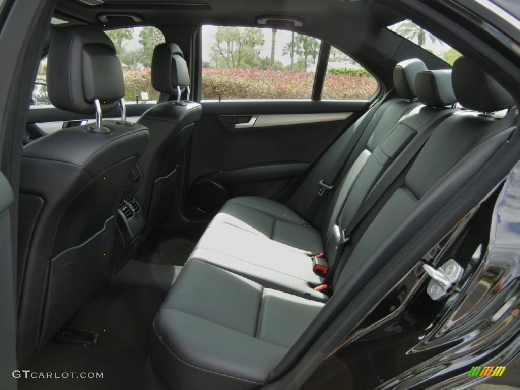 Black Interior 2013 Mercedes-Benz C 250 Sport Photo #76919958