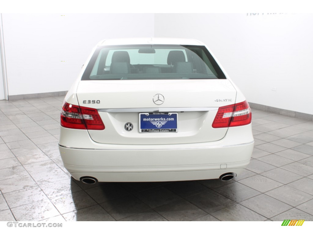 2011 E 350 4Matic Sedan - Arctic White / Black photo #4
