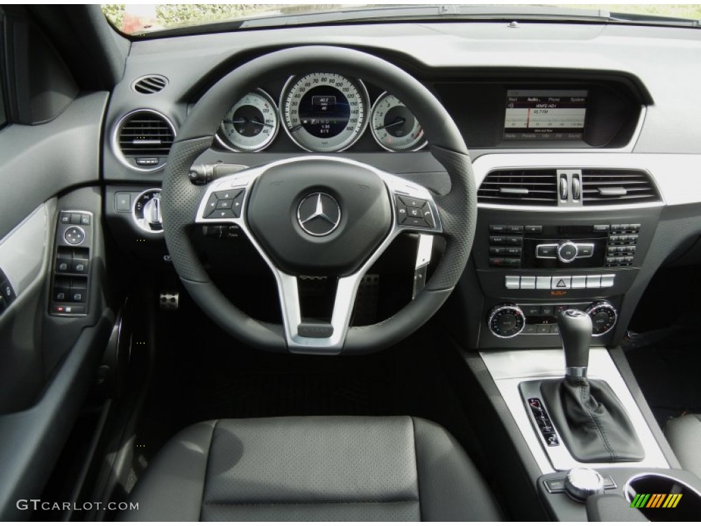 2013 Mercedes-Benz C 250 Sport Black Dashboard Photo #76920000