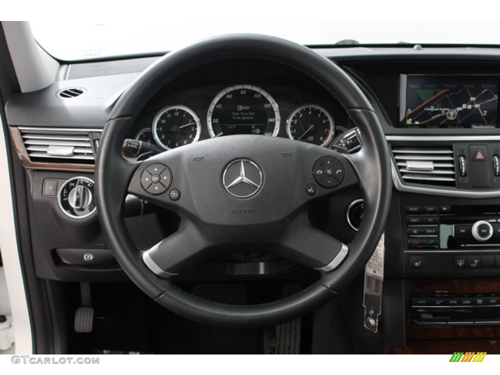 2011 E 350 4Matic Sedan - Arctic White / Black photo #7