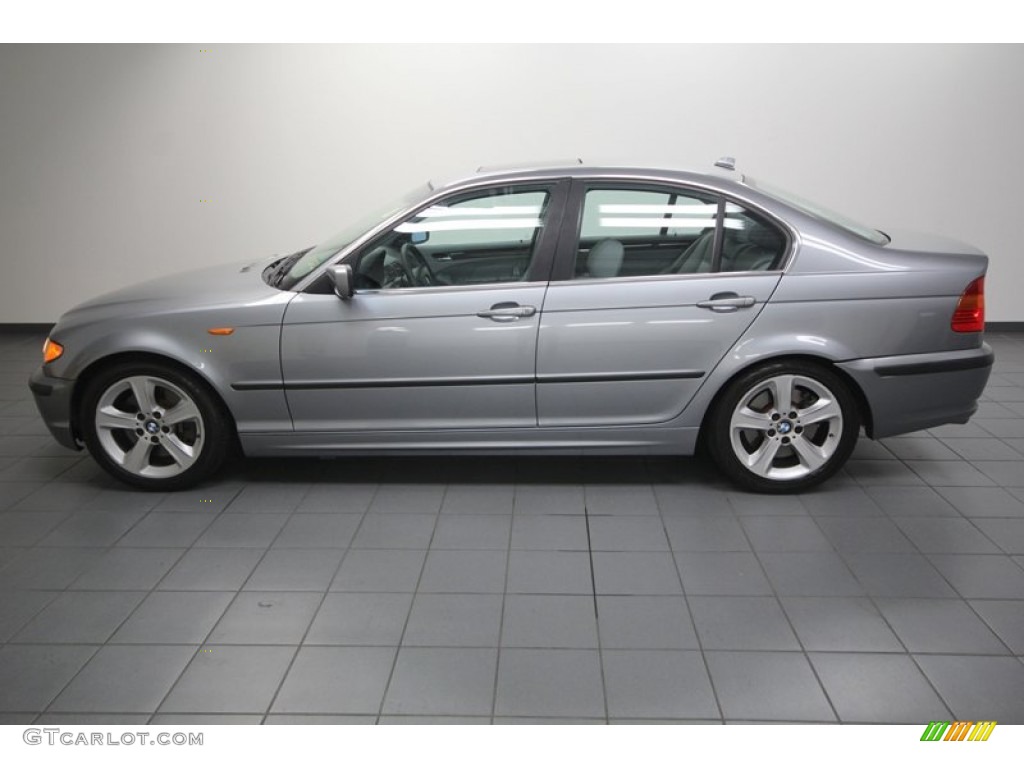 2004 3 Series 330i Sedan - Silver Grey Metallic / Grey photo #2