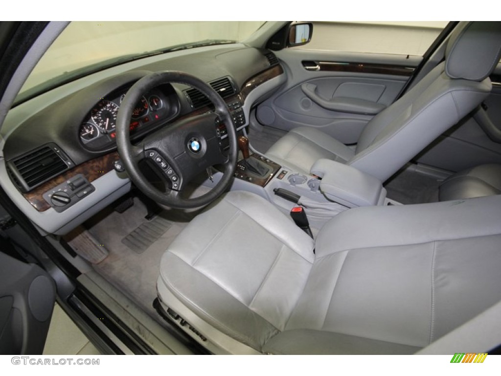 2004 3 Series 330i Sedan - Silver Grey Metallic / Grey photo #3