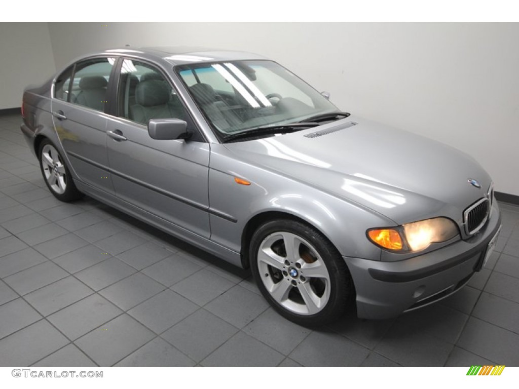 2004 3 Series 330i Sedan - Silver Grey Metallic / Grey photo #9