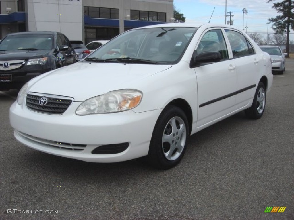 Super White Toyota Corolla