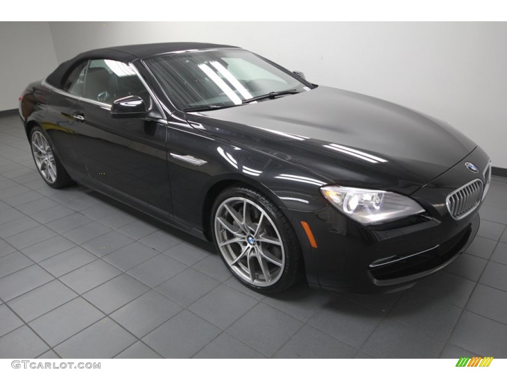 Black Sapphire Metallic 2012 BMW 6 Series 650i Convertible Exterior Photo #76922340