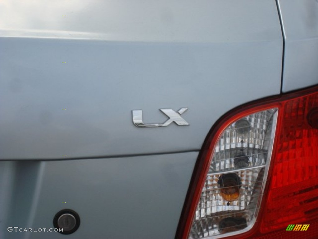 2007 Rio LX Sedan - Polar Blue / Gray photo #8