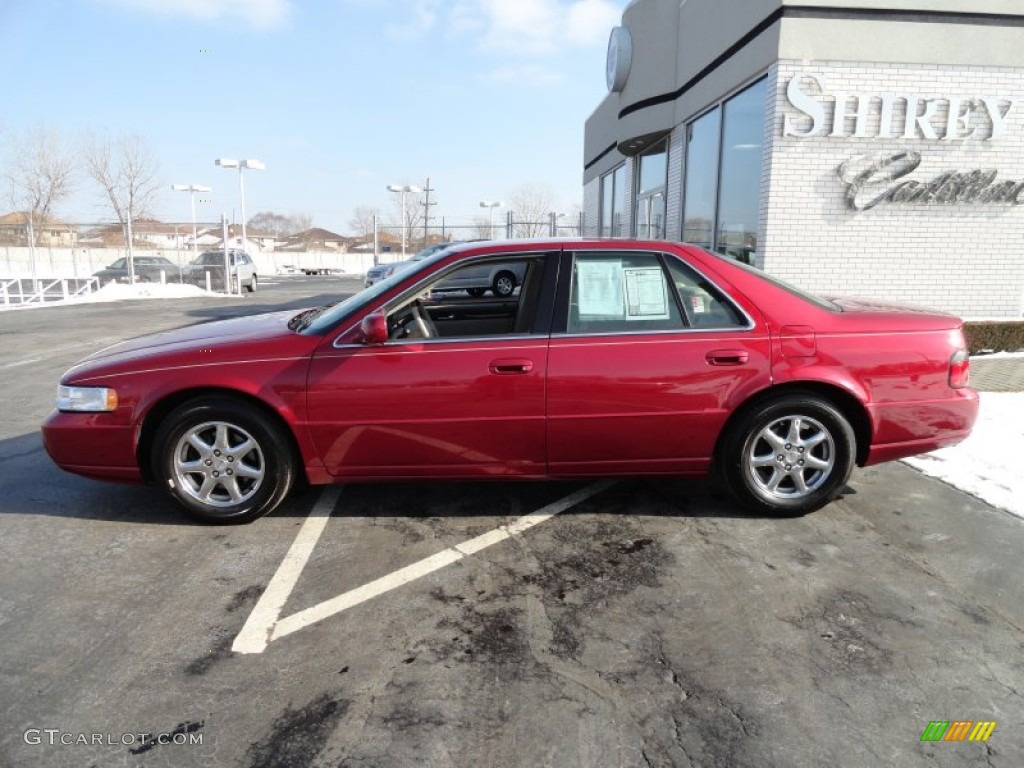 2000 Seville STS - Crimson Pearl / Oatmeal photo #3