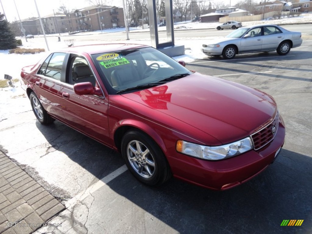 2000 Seville STS - Crimson Pearl / Oatmeal photo #4