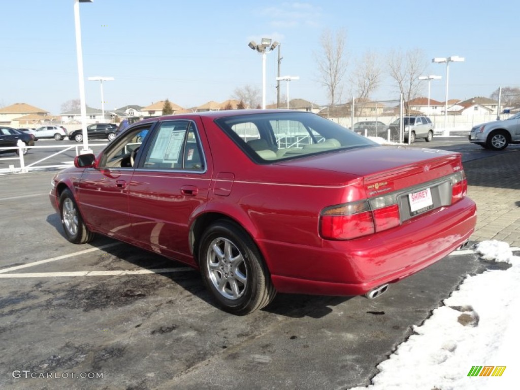 2000 Seville STS - Crimson Pearl / Oatmeal photo #7