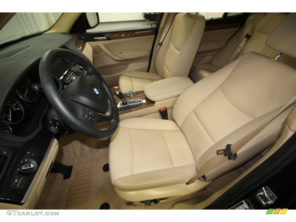 Sand Beige Interior 2012 BMW X3 xDrive 35i Photo #76924155