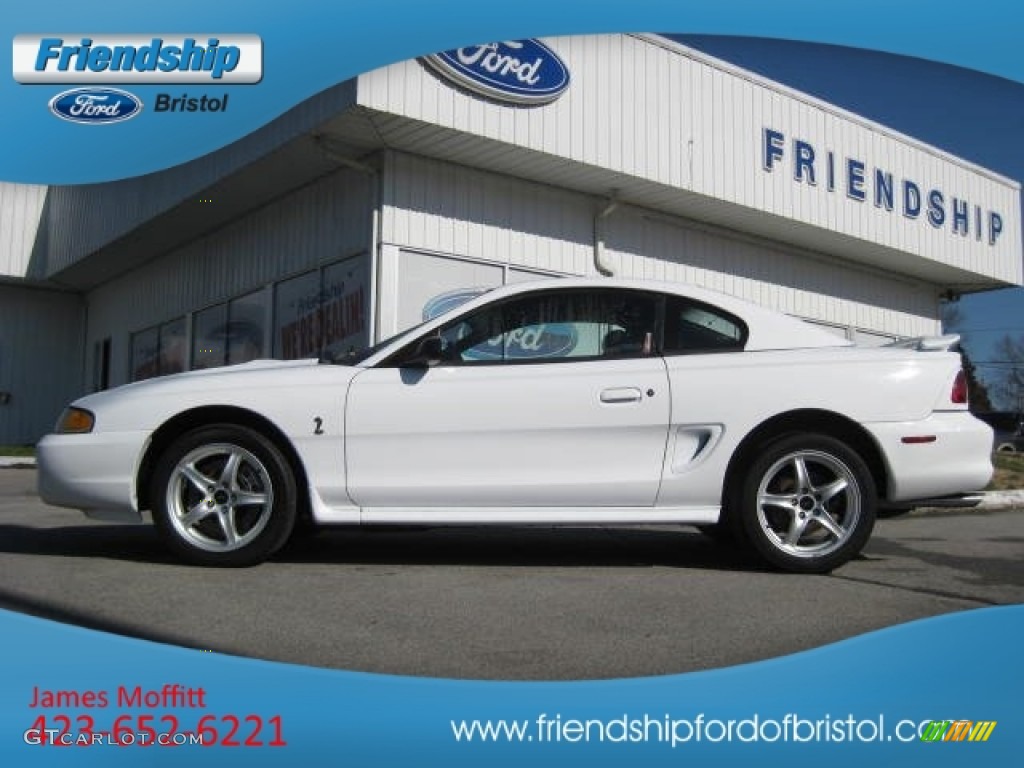 1998 Mustang SVT Cobra Coupe - Ultra White / Black photo #1