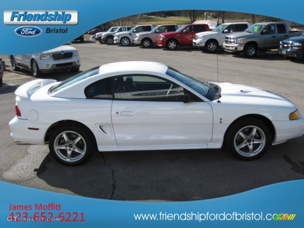 1998 Mustang SVT Cobra Coupe - Ultra White / Black photo #5