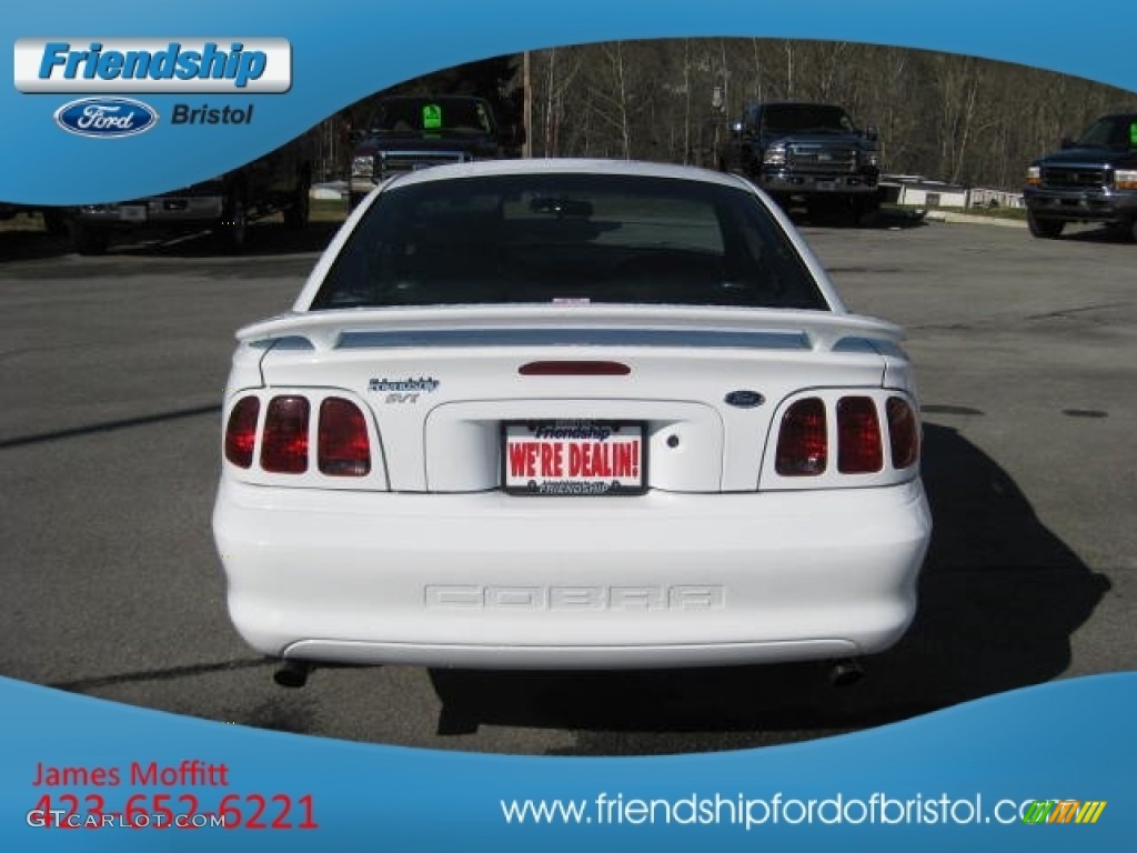 1998 Mustang SVT Cobra Coupe - Ultra White / Black photo #7