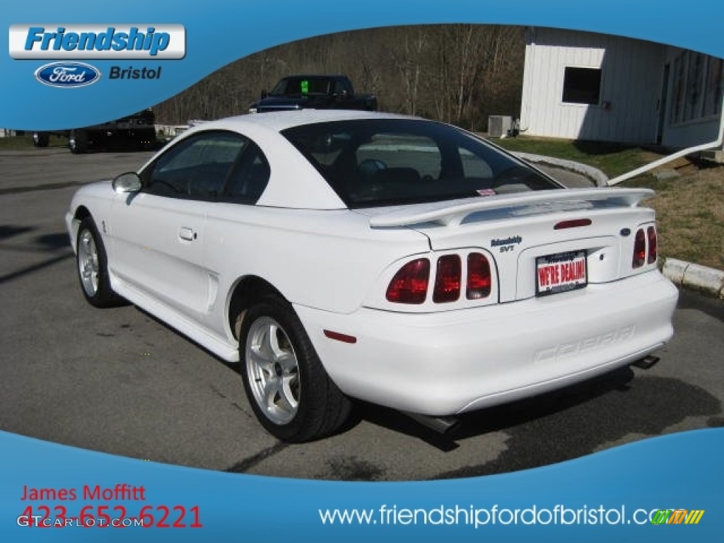 1998 Mustang SVT Cobra Coupe - Ultra White / Black photo #8