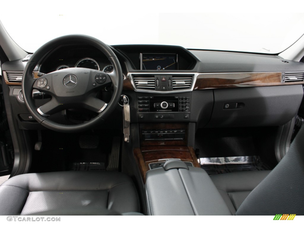 2010 Mercedes-Benz E 350 4Matic Sedan Black Dashboard Photo #76925073